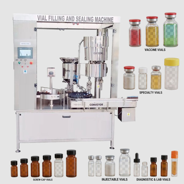 Injectable Liquid Vial Filling And Capping Machine