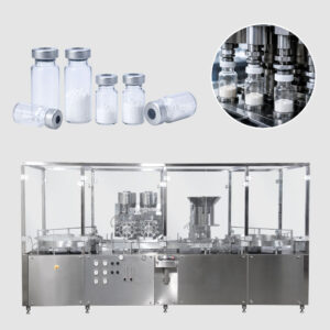 Injectable Vial Dry Powder Filling & Stoppering Machine (Double Wheel / Head)