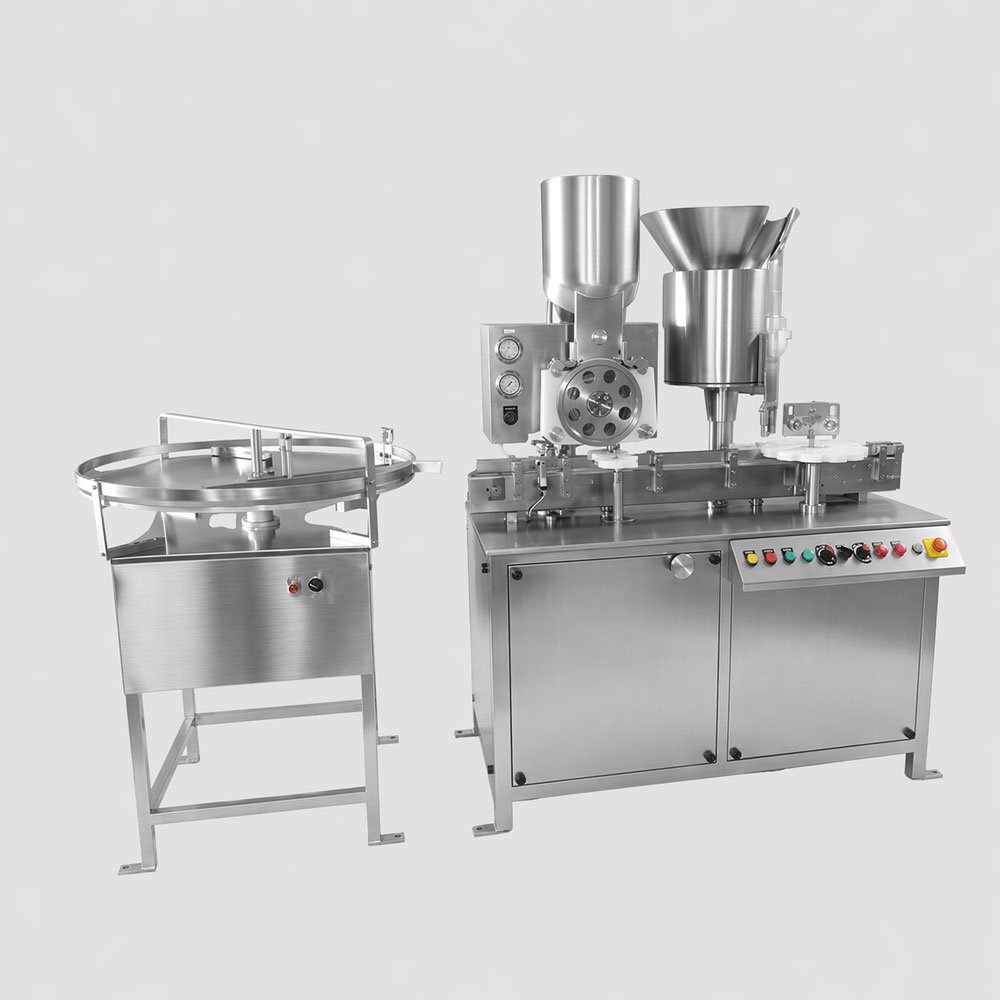 Injectable Vial Dry Powder Filling & Stoppering Machine (Servo Based)