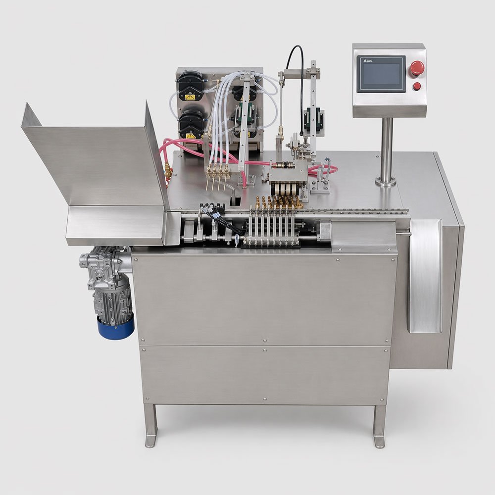 Servo Based Ampoule Filling & Sealing Machine