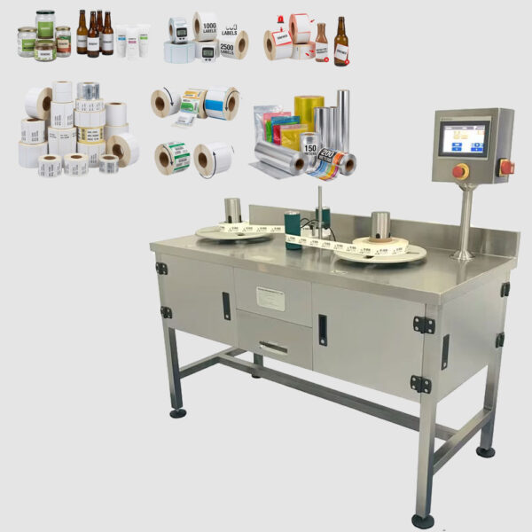 Label Roll Winding And Counting Machine