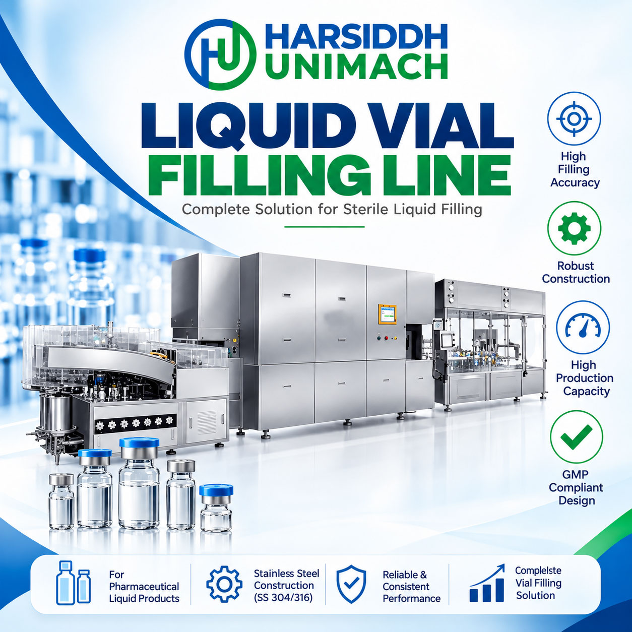 Liquid Vial Filling Line