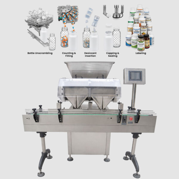 Tablet Filling Machine Line for Glass And Plastic Bottles