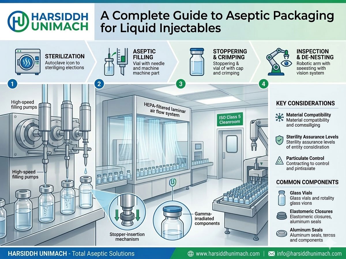 A Complete Guide to Aseptic Packaging for Liquid Injectables