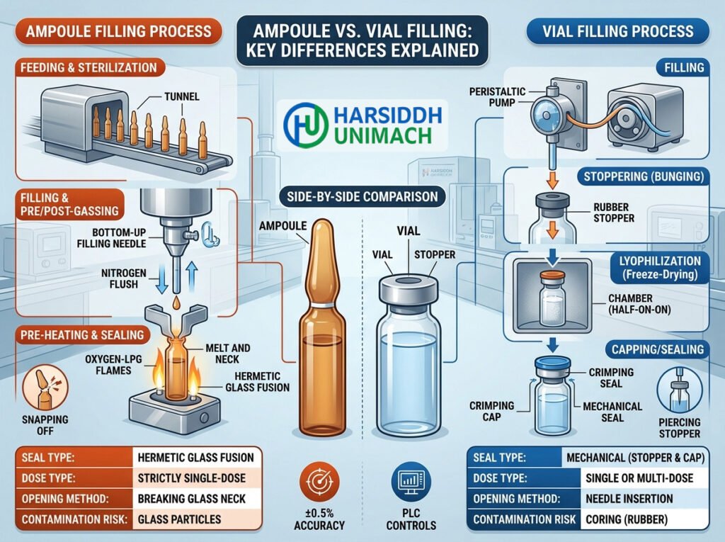 Ampoule vs. Vial Filling: Key Differences Explained