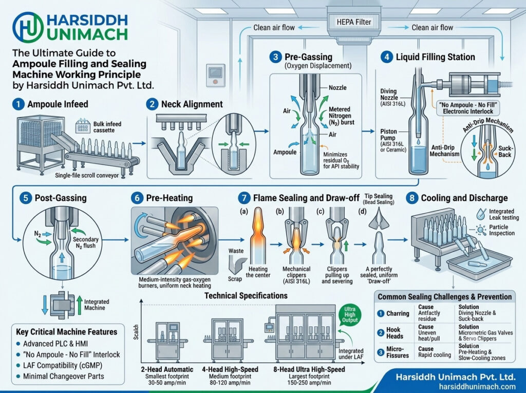 The Ultimate Guide to Ampoule Filling and Sealing Machine Working Principle