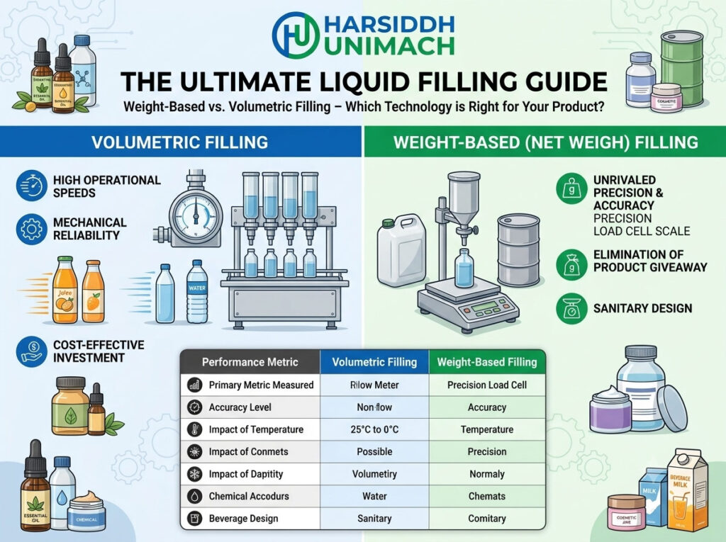 The Ultimate Liquid Filling Guide: Weight-Based vs. Volumetric Filling – Which Technology is Right for Your Product?