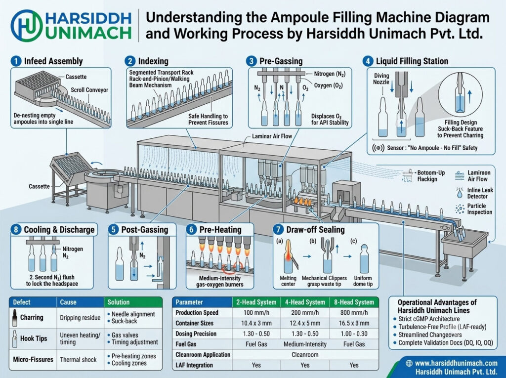 Understanding the Ampoule Filling Machine Diagram and Working Process