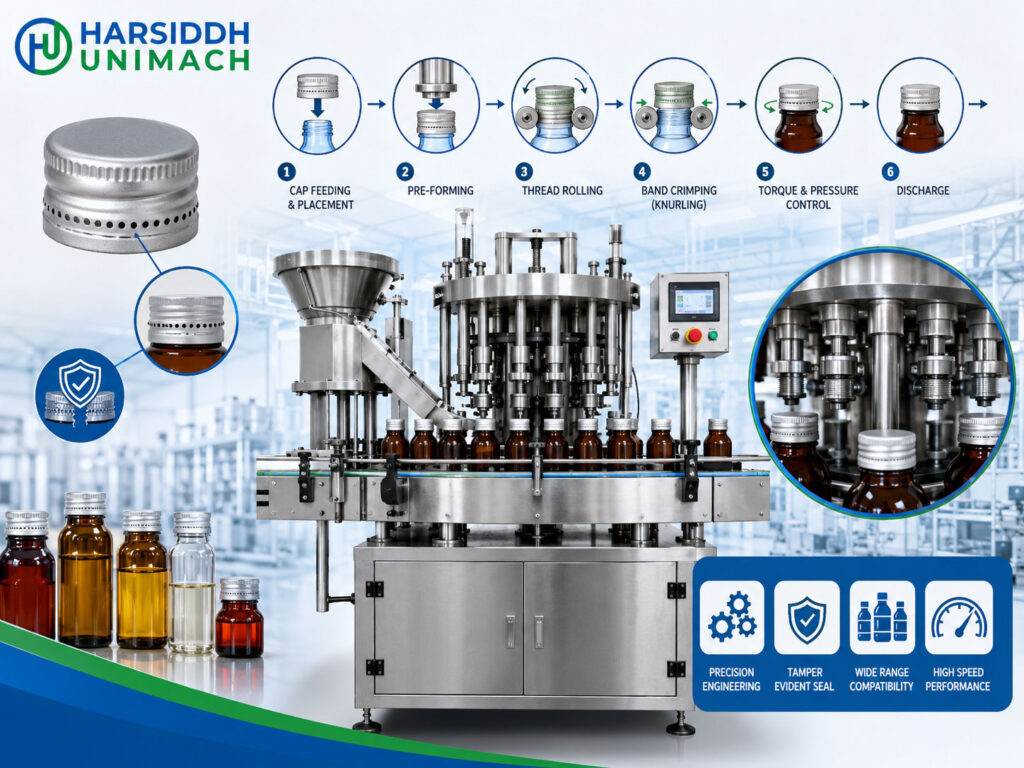 Bottle ROPP Capping Machine Working Principle