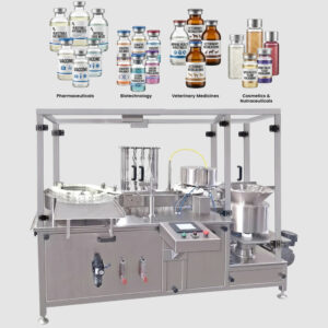 Four Head Liquid Vial Filling Stoppering Machine