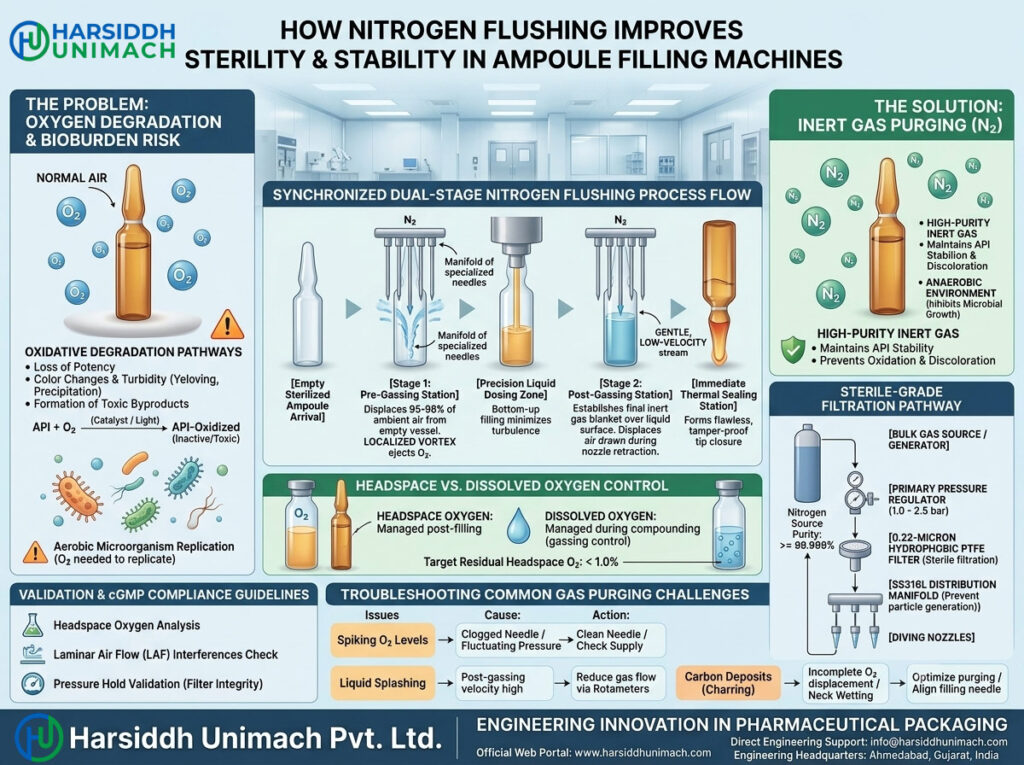 How Nitrogen Flushing Improves Sterility and Stability in Ampoule Filling Machines