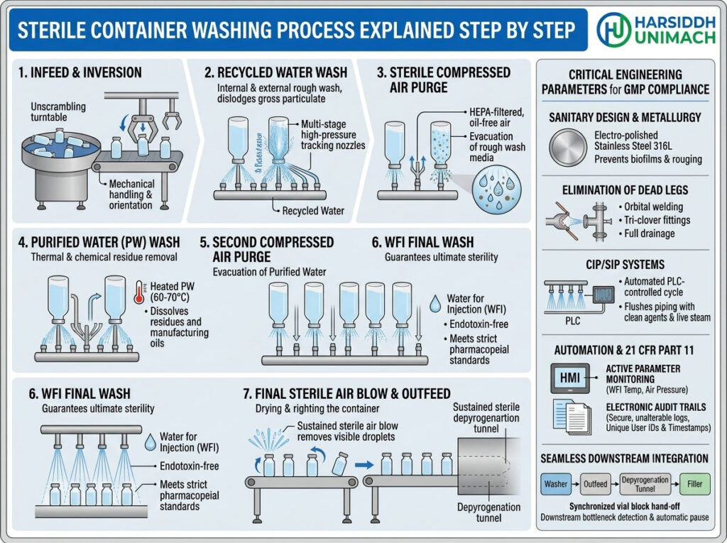 Sterile Container Washing Process Explained Step by Step