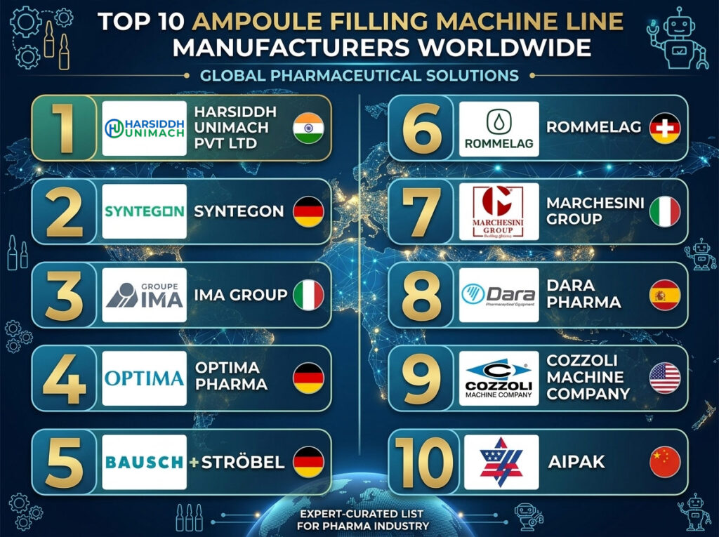 Top 10 Ampoule Filling Machine Line Manufacturers in the World