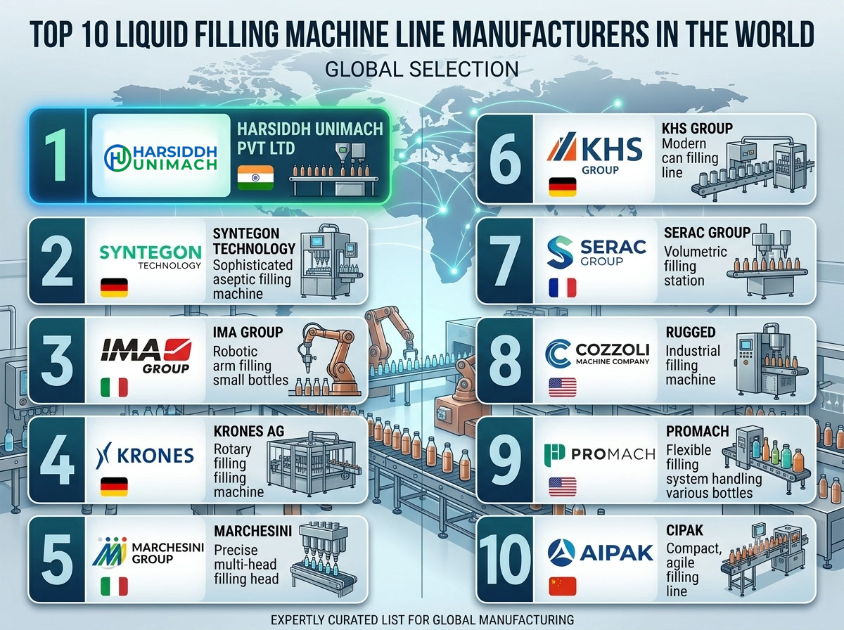 Top 10 Liquid Filling Machine Line Manufacturers in the World