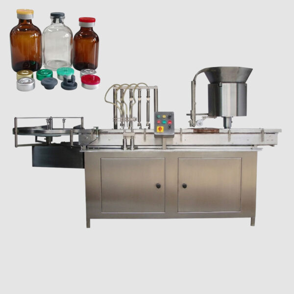 Two Head Liquid Vial Filling Stoppering Machine