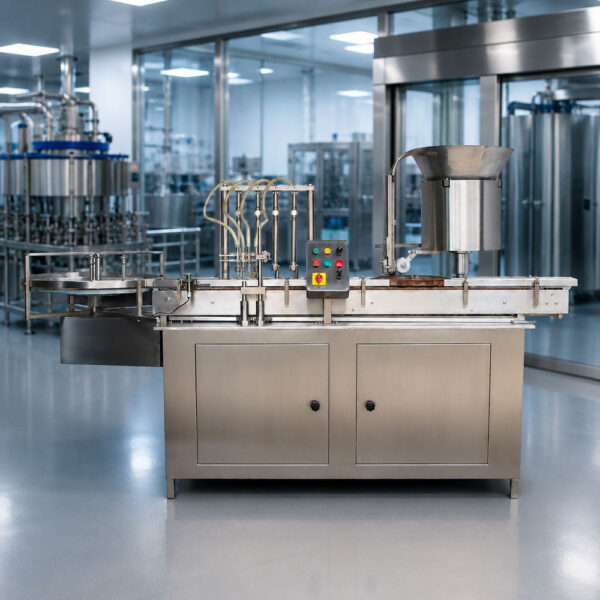 Two Head Liquid Vial Filling Stoppering Machine