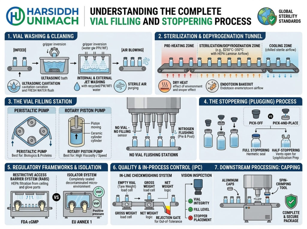 Understanding the Complete Vial Filling and Stoppering Process