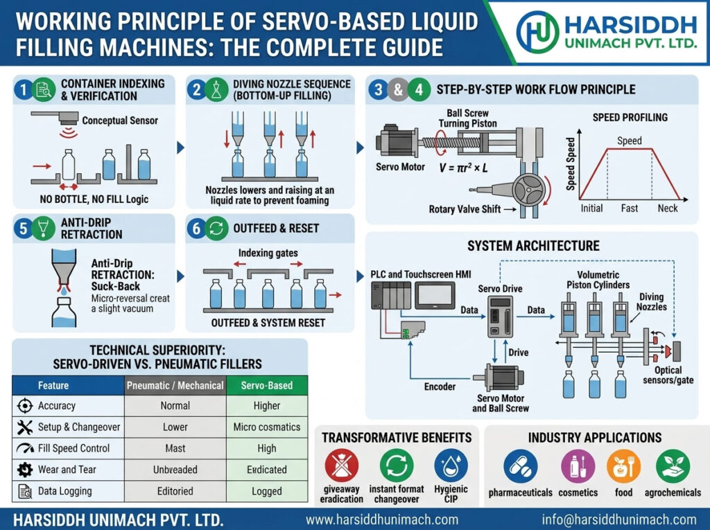 Working Principle of Servo-Based Liquid Filling Machines