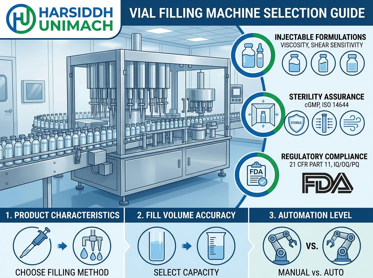 Vial Filling Machine Selection Guide: How to Choose the Right Filling System for Injectable Products