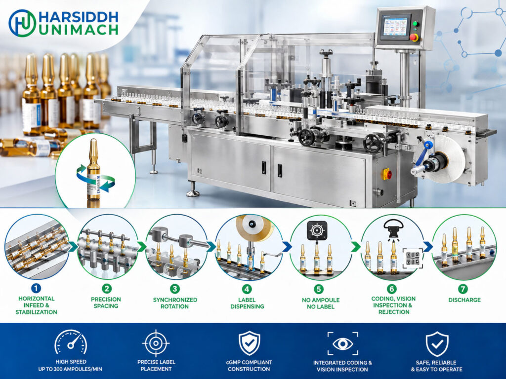 Ampoule Labeling Machine Working Principle