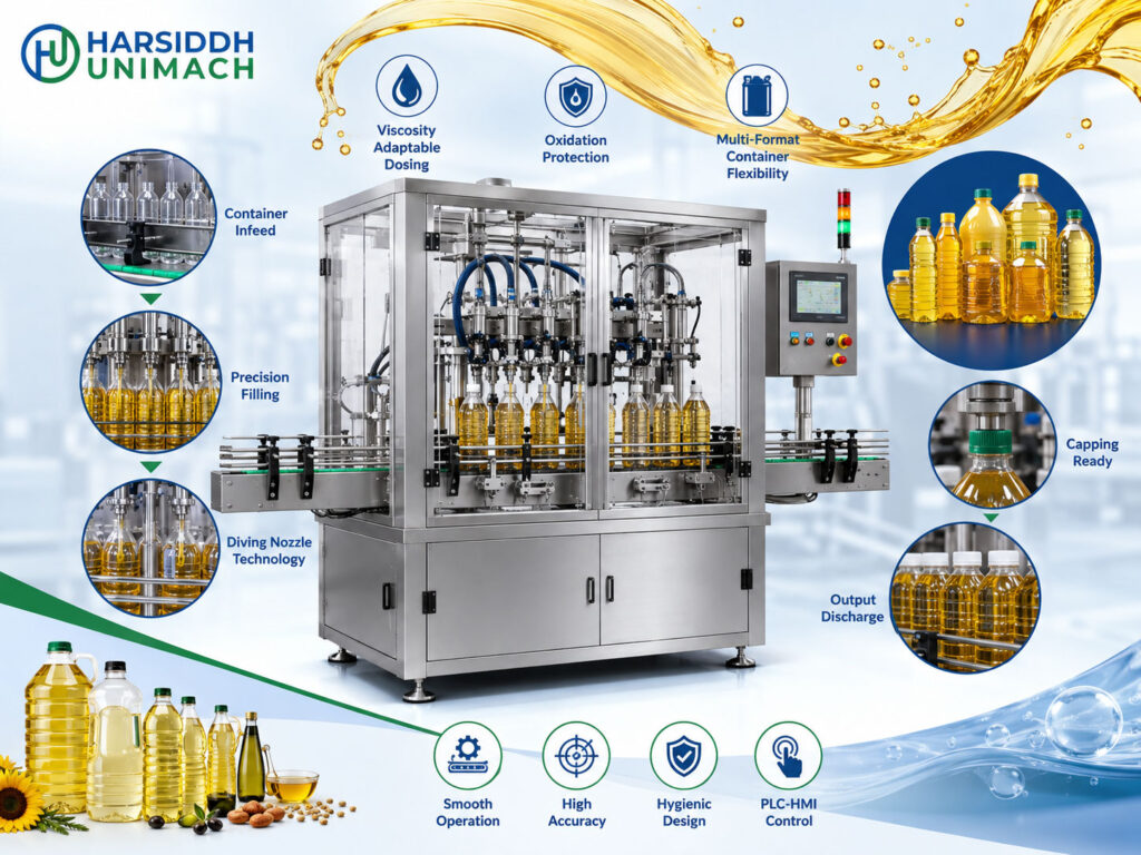 Edible Oil Filling Machine Working Principle