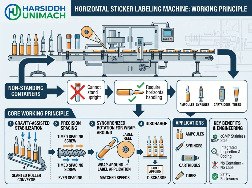Horizontal Sticker Labeling Machine Working Principle
