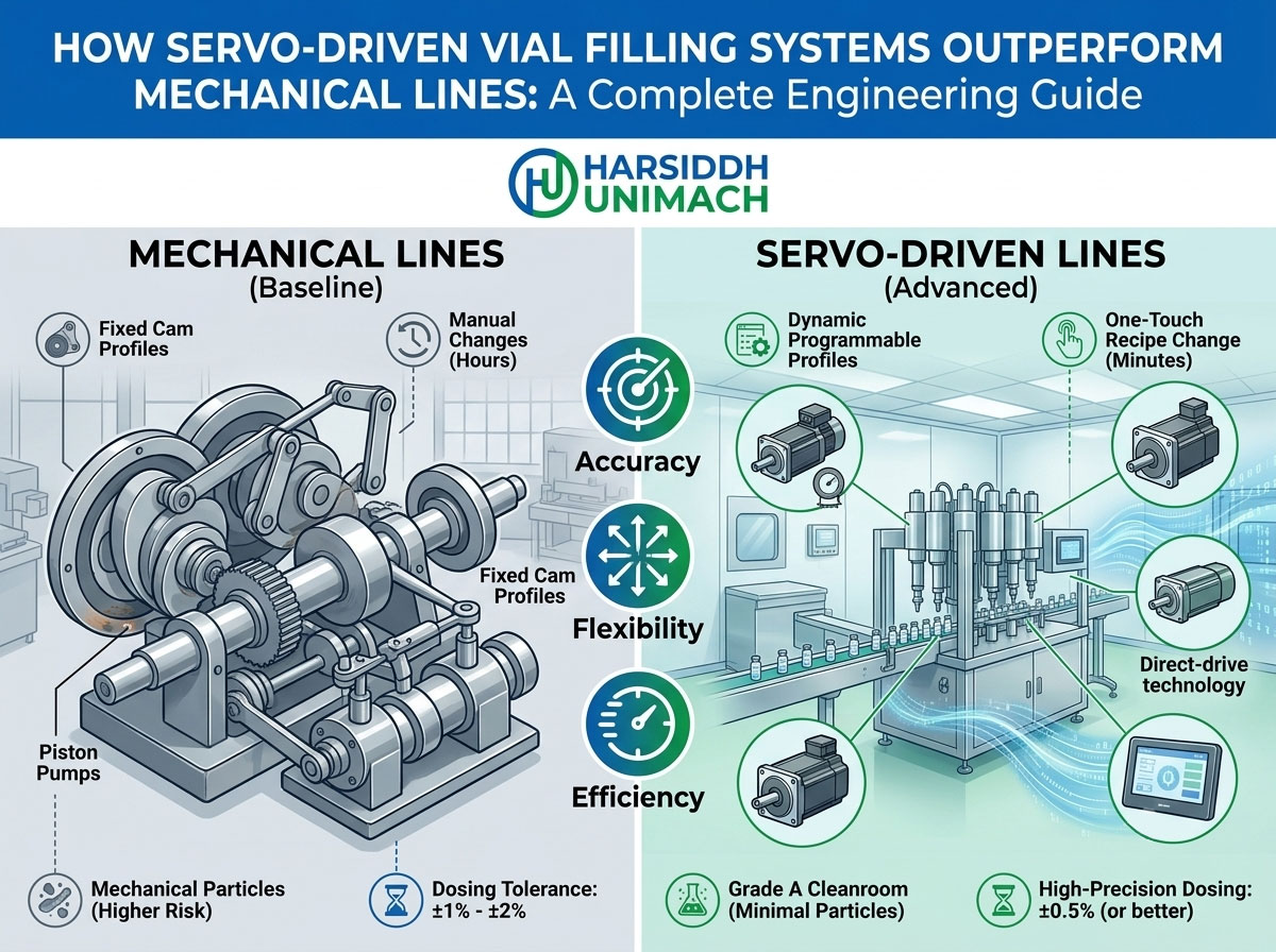 How Servo-Driven Vial Filling Systems Outperform Mechanical Lines