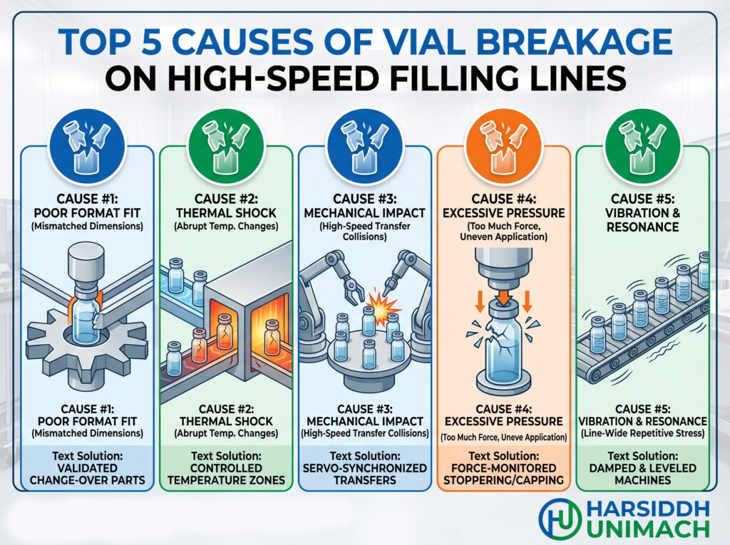 Top 5 Causes of Vial Breakage on High-Speed Filling Lines