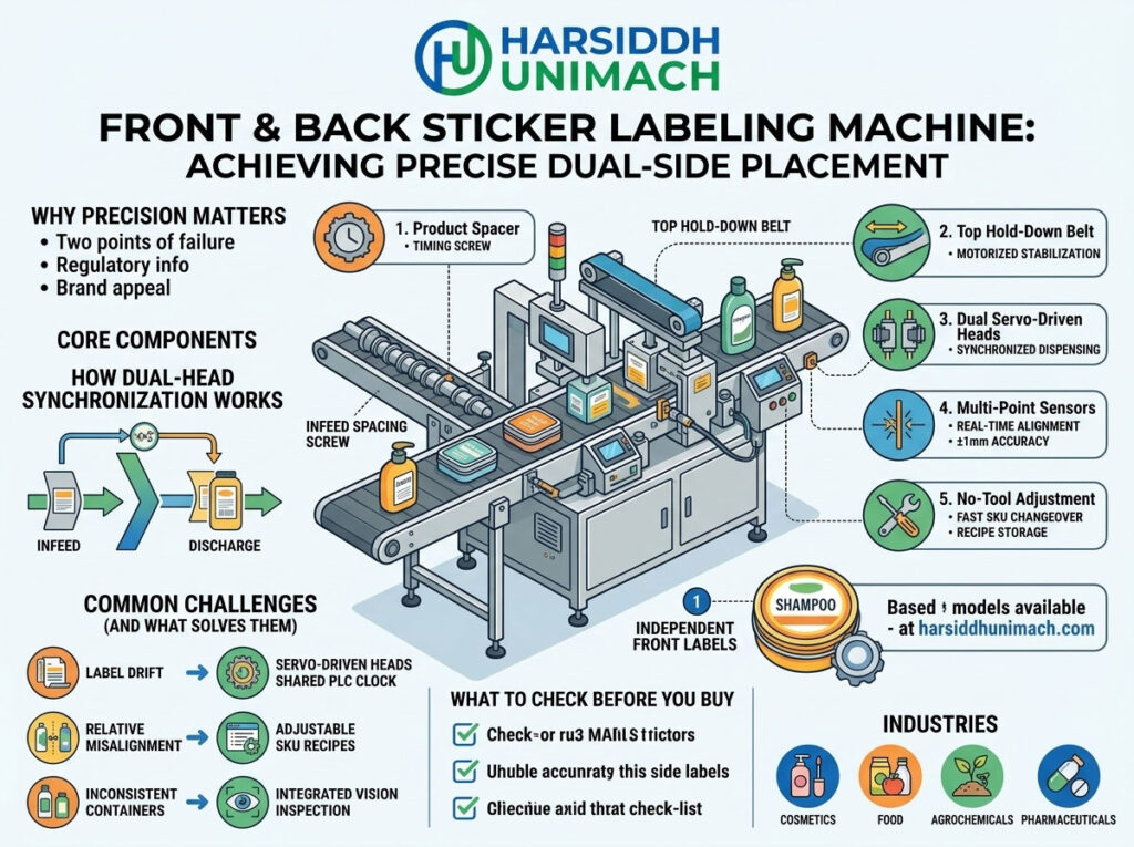 Front and Back Sticker Labeling Machine: How to Achieve Precise Dual-Side Label Placement