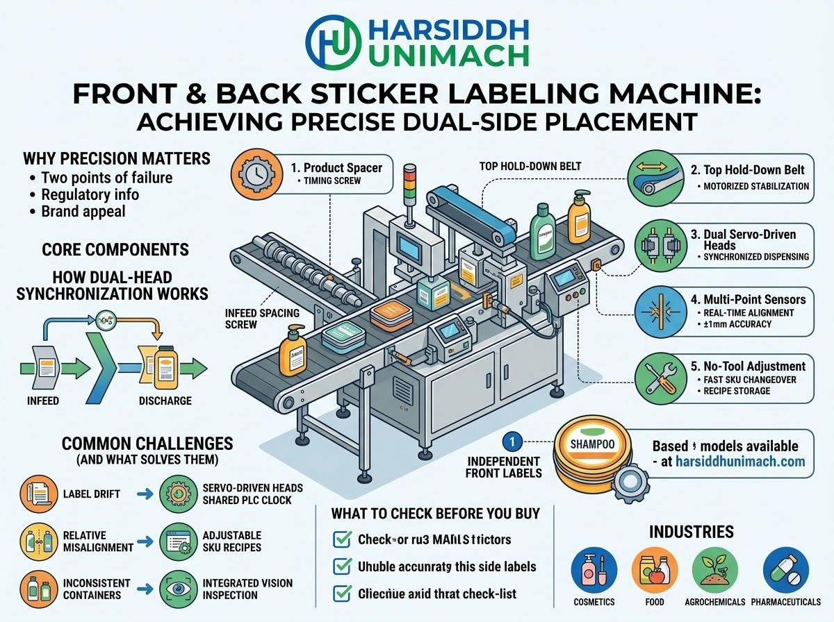 Front and Back Sticker Labeling Machine: How to Achieve Precise Dual-Side Label Placement