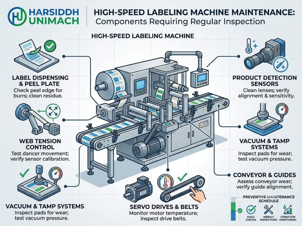 High-Speed Labeling Machine Maintenance: Components That Require Regular Inspection