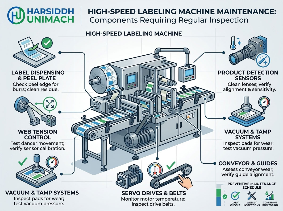 High-Speed Labeling Machine Maintenance: Components That Require Regular Inspection
