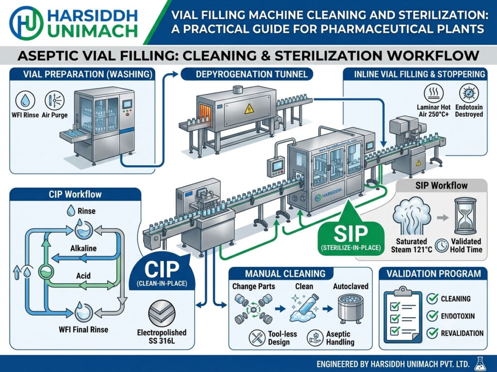 Vial Filling Machine Cleaning and Sterilization: A Practical Guide for Pharmaceutical Plants