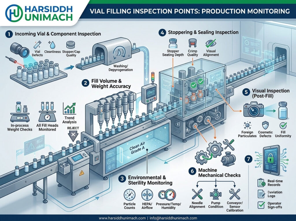 Vial Filling Machine Inspection Points: What to Monitor During Pharmaceutical Production