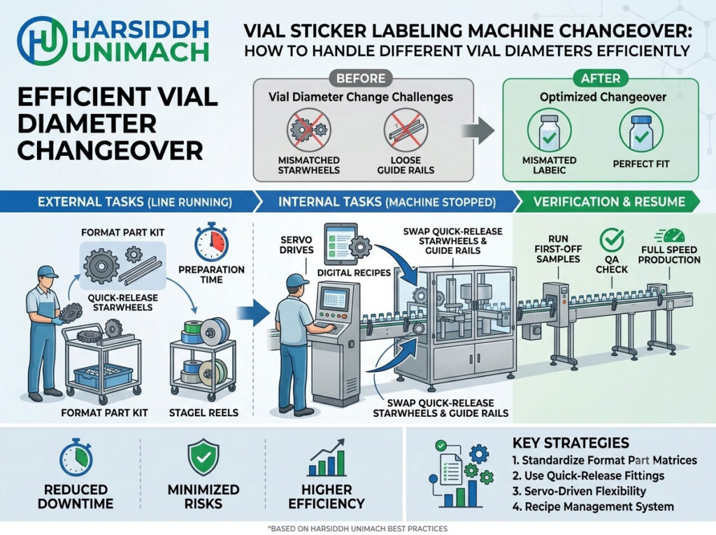 Vial Sticker Labeling Machine Changeover: How to Handle Different Vial Diameters Efficiently